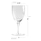 Smarty Had A Party 8 oz Clear Stripe Round Disposable Plastic Champagne Flutes 48 Champagne Flutes, 48PK 1708-CASE - alternate 4